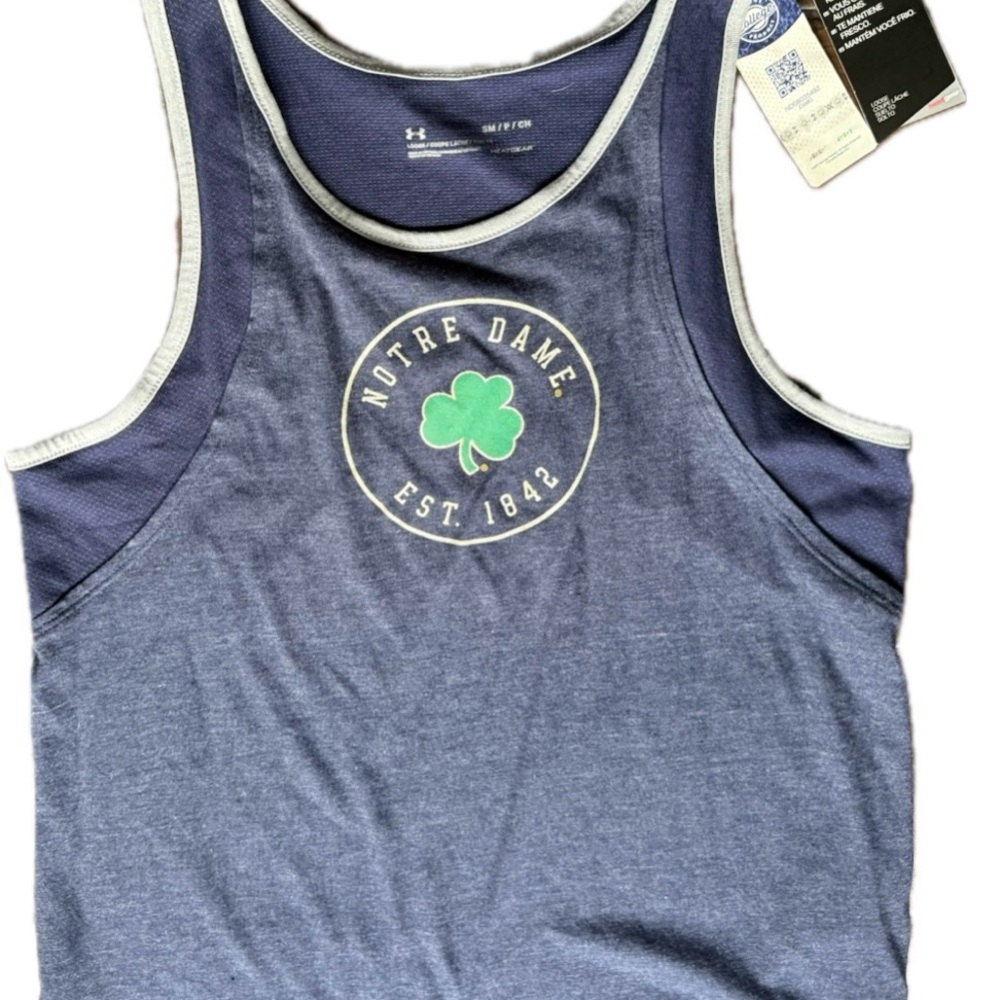 Under Armour Navy and Gray Tank Top